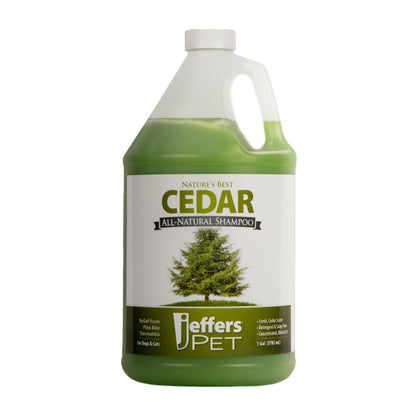 Jeffers Pet Nature's Best Cedar All-Natural Flea Bite Relief Shampoo for Dogs and Cats